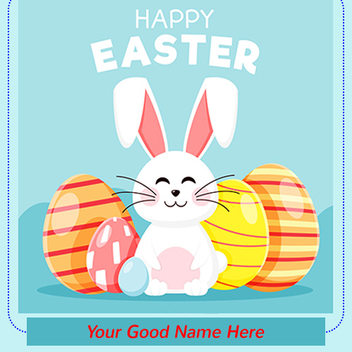 Easter Bunny Day 2025 Image With Name